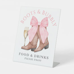Boots Bubbly Western Bridal Shower Food Drinks 