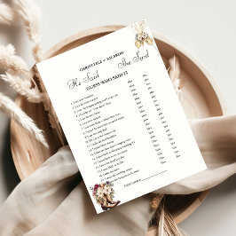 Boots Ele disse que ela disse cartão de Chá de pan