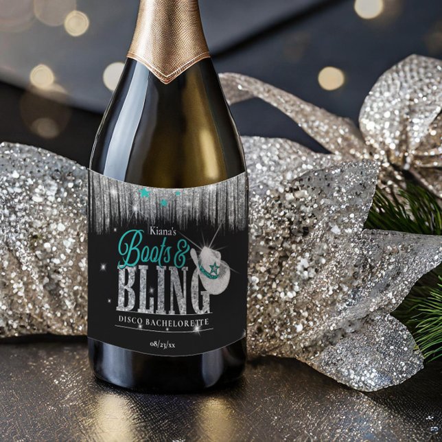 Boots 'n Bling Disco Bachelorette Teal ID925 (Criador carregado)