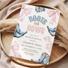 Boots ou Arcos Gênero Revelar Convite
