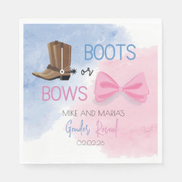 Boots ou Arcos revelam guardanapos de festa
