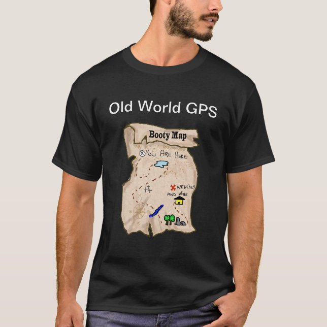 Booty Map Pirate T-shirt (Frente)