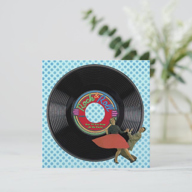 Bop 'Til You Drop Invitation (Em pé/Frente)