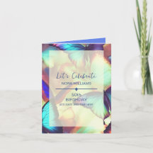 Borboleta Adição de Foto Convite Dobrado