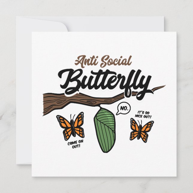 Borboleta Anti Social (Frente)