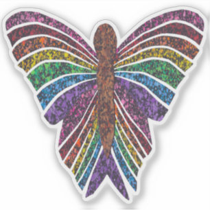 Borboleta Arco-íris - Adesivo