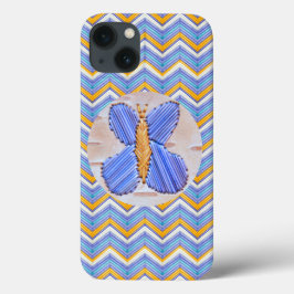 Borboleta azul Chevron