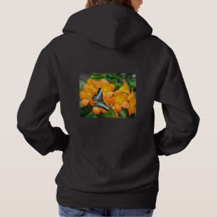 Borboleta azul com T-Shirt Rhododendron tropical