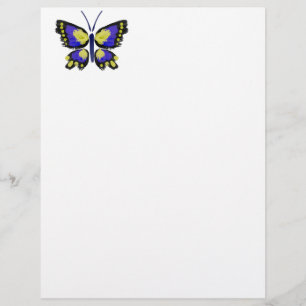 Borboleta Azul e Amarela