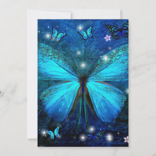 Borboleta Azul Elegante