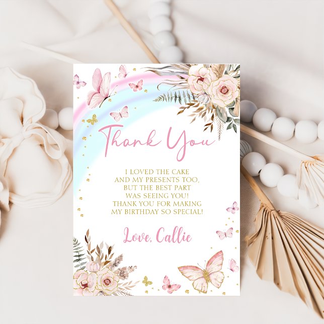 Borboleta beija Cartões de agradecimentos de anive (Criador carregado)