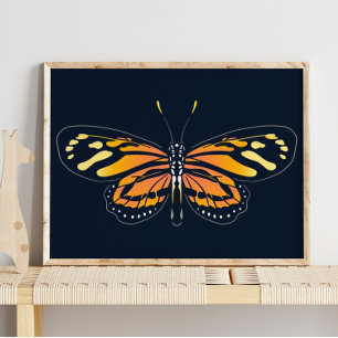 Borboleta   Canvas de Muro da Selva Impressão