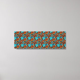 Borboleta Científica Espécime de Arte Canvas