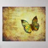 Borboleta com Poster Poem