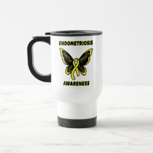 Borboleta/Consciência.. Caneca de viagem de endome