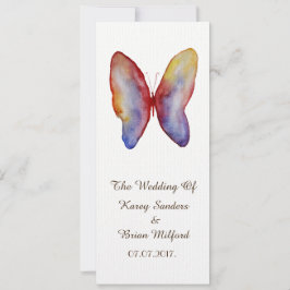 Borboleta, Convite Para Casamento De Arte Por Aqua