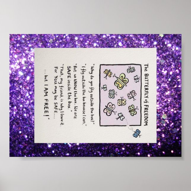 Borboleta da Liberdade Poster (Frente)