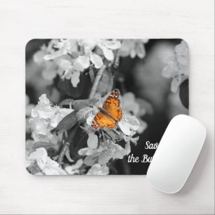 Borboleta-Dama Americana No Blossom Mouse Pad