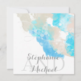 Borboleta de Aquarela Convite de casamento