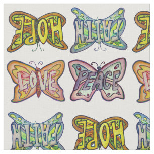 Borboleta de material de Tecido de Arte do Word In