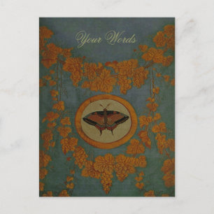 Borboleta de Seda ~ Cartão Postal / Convite