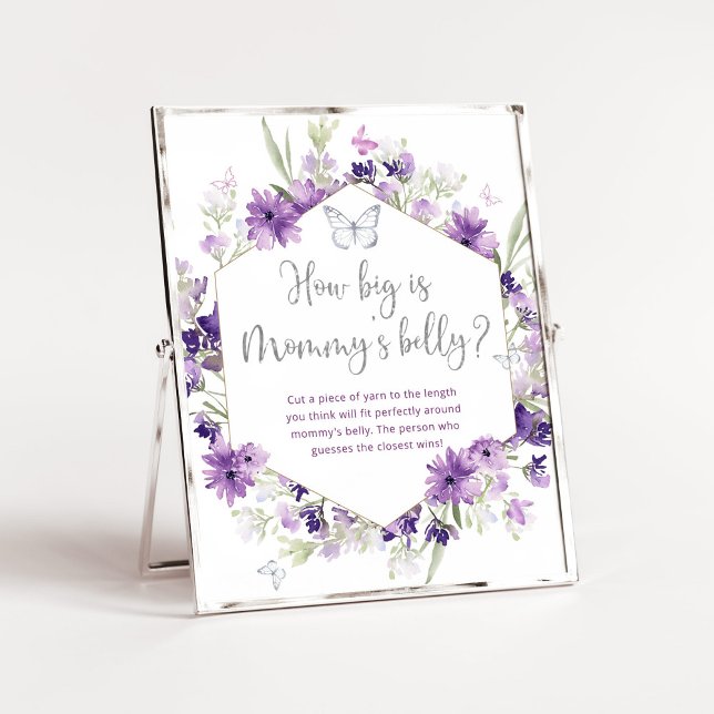 Borboleta de tamanho é poster de jogo de barriga d (Criador carregado)