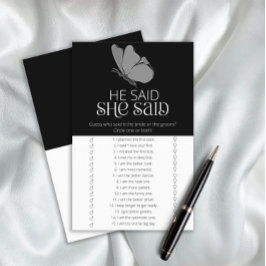 Borboleta Ele disse que ela disse jogo de chá de p