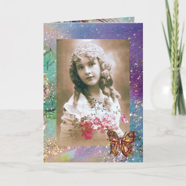 BORBOLETA EM  BRILHOS DOURADOS Modelo de Foto (Frente)