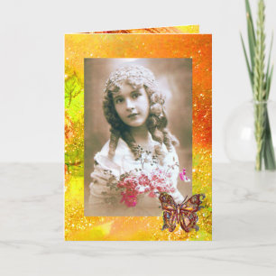 BORBOLETA EM FAIISCAS DOURADAS Modelo de Foto