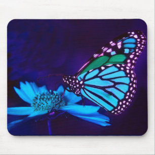 Borboleta em Mousepad claro azul