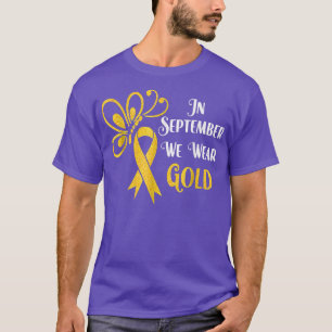 Borboleta Em Setembro Vestimos Camisa Dourada Chil