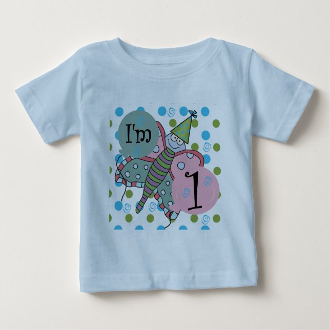 Borboleta eu sou um camiseta e uns presentes de 1 (Frente)