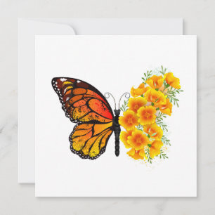 Borboleta Flor com Papagaio Amarelo da Califórnia