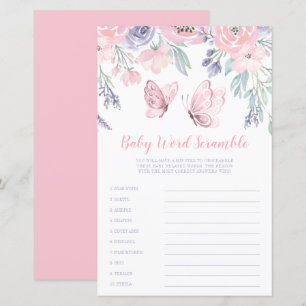 Borboleta Floral Cor-de-Rosa Púrpura Jogo de Palav