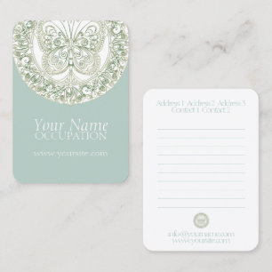 Borboleta Mandala - Cartão de visita