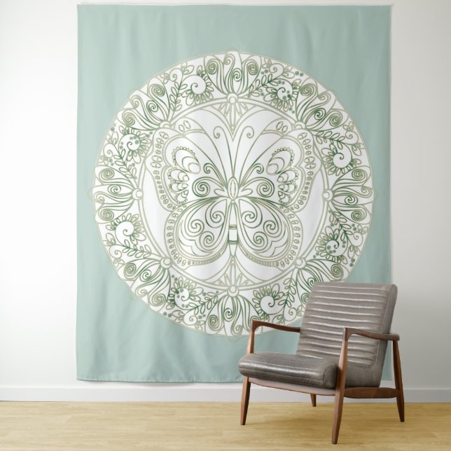 Borboleta Mandala - Tapeçaria (In Situ)
