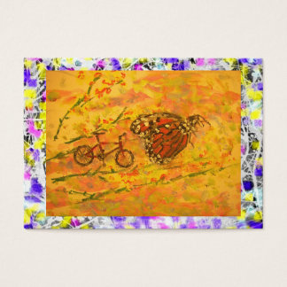 borboleta monarca e pingar de bicicleta