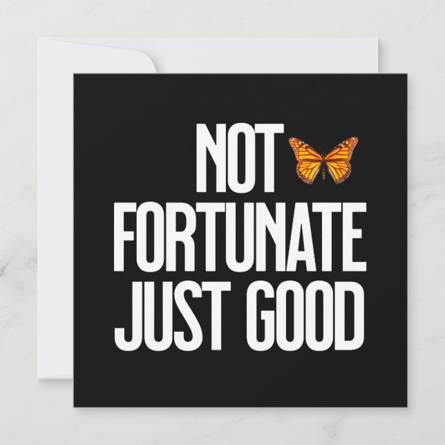 Borboleta Monarca Engraçada Não Afortunada Só Boa (Frente)