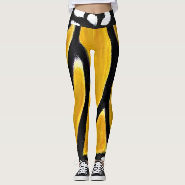 Borboleta Monarch Inspirou Leggings (Frente)