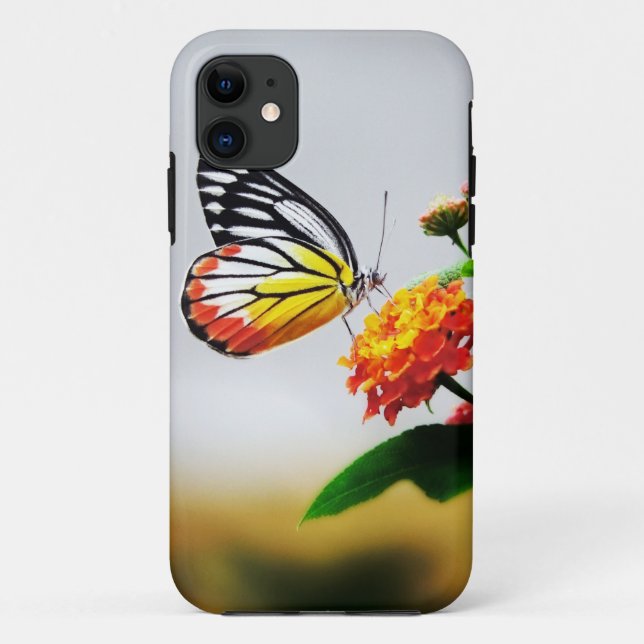 Borboleta na capas de iphone da Flor (Verso)