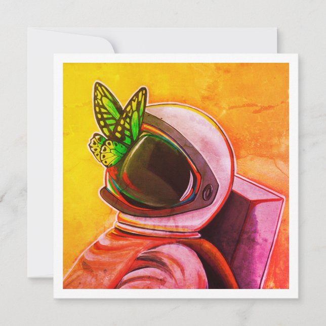 Borboleta no Astronauta - Mini Impressão (Frente)