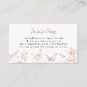 Borboleta no Caminho Livros para Cartão de Recepçã