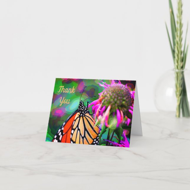 Borboleta No Cartões de agradecimentos De Arte Nat (Frente)