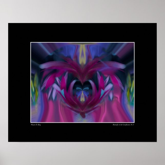 Borboleta no Poster Cornflower no 3 (Frente)