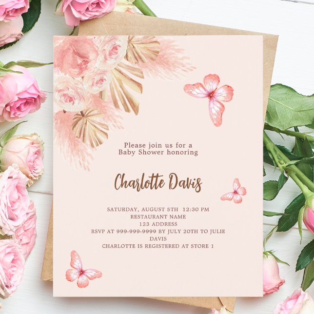 Borboleta pampas Chá de fraldas de orçamento (Criador carregado)