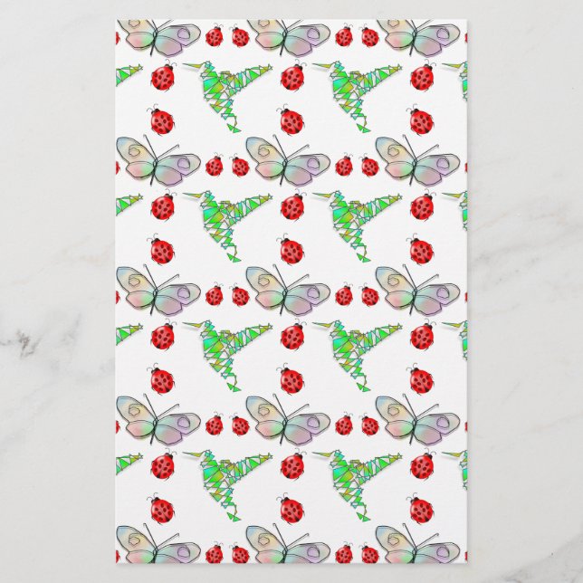 Borboleta Personalizada, Hummingbird e Padrão Lady (Frente)