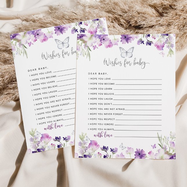 Borboleta prateada roxa deseja bebê (Criador carregado)