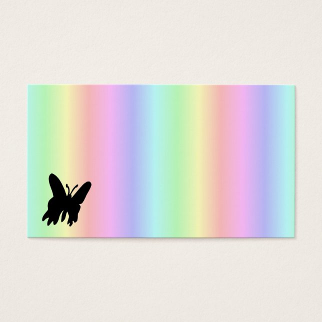 Borboleta Preta no arco-íris (Frente)