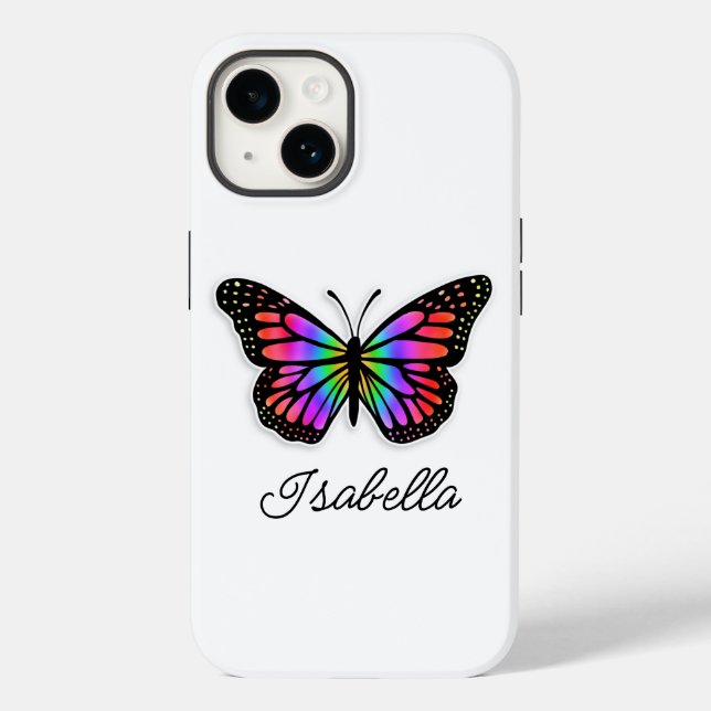 Borboleta Rainbow e seu nome personalizado (Verso)