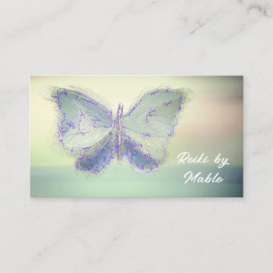 Borboleta, Reiki, Healer, Cartões de visitas de Li